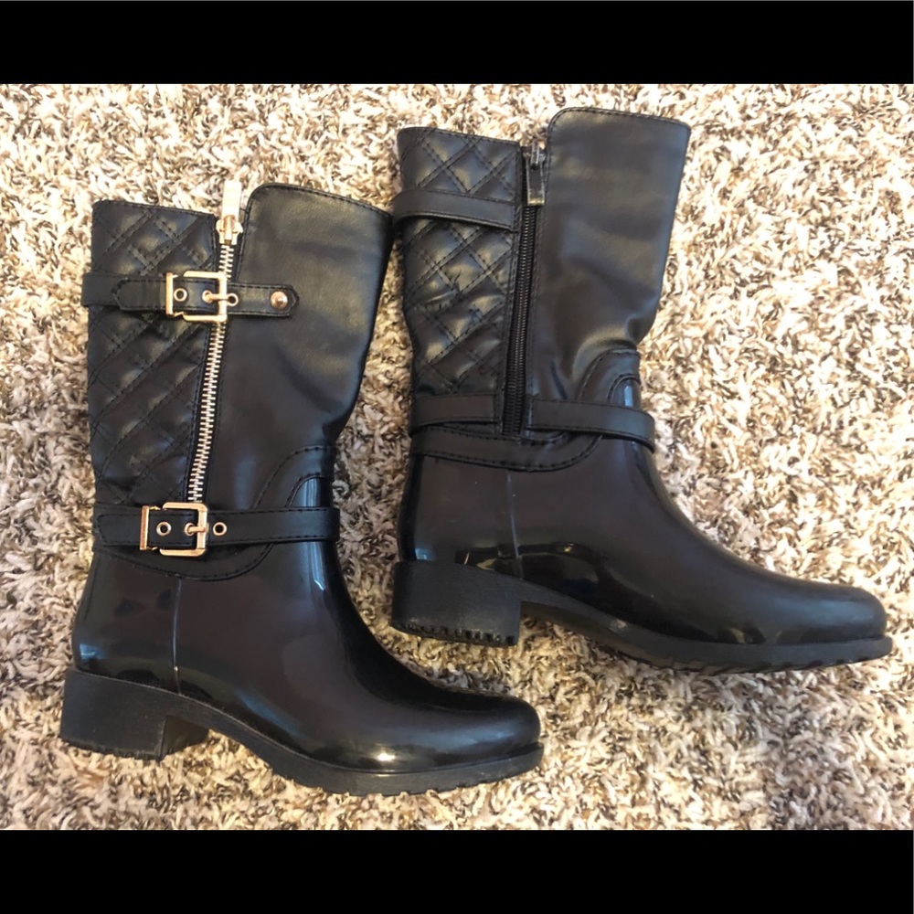 Black Tall Boots. Sz 11.